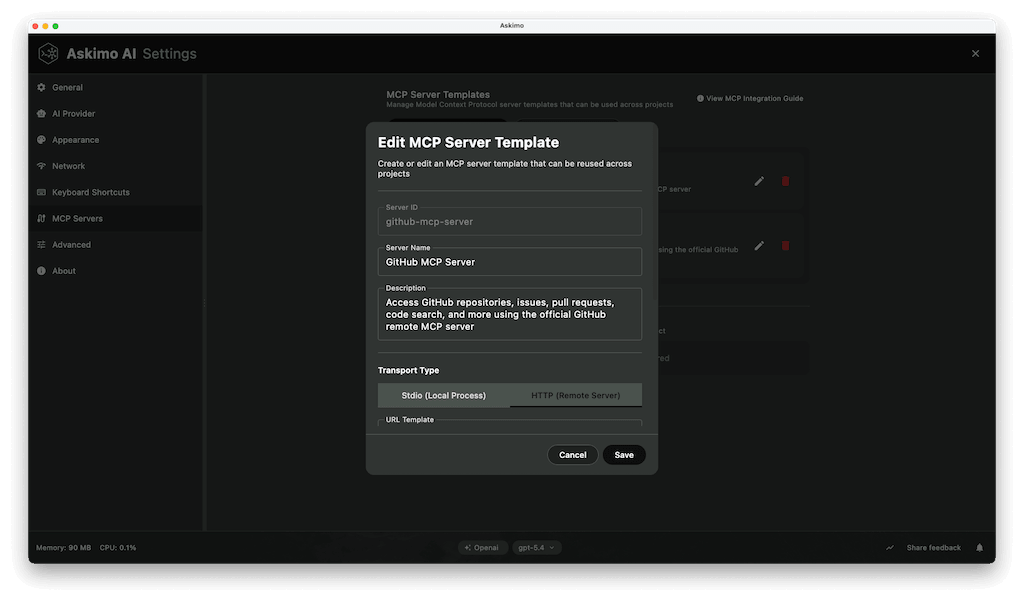 MCP Integration (Experimental)