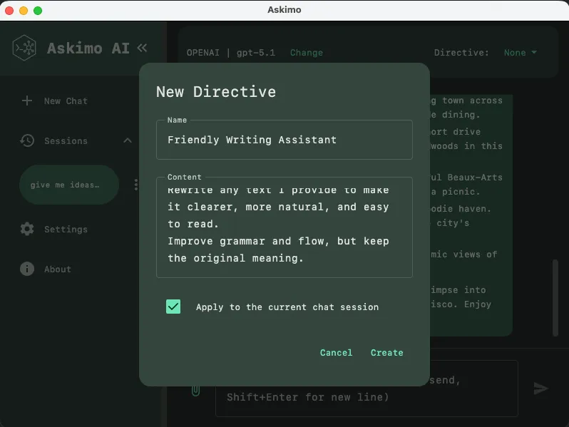 Create a new directive