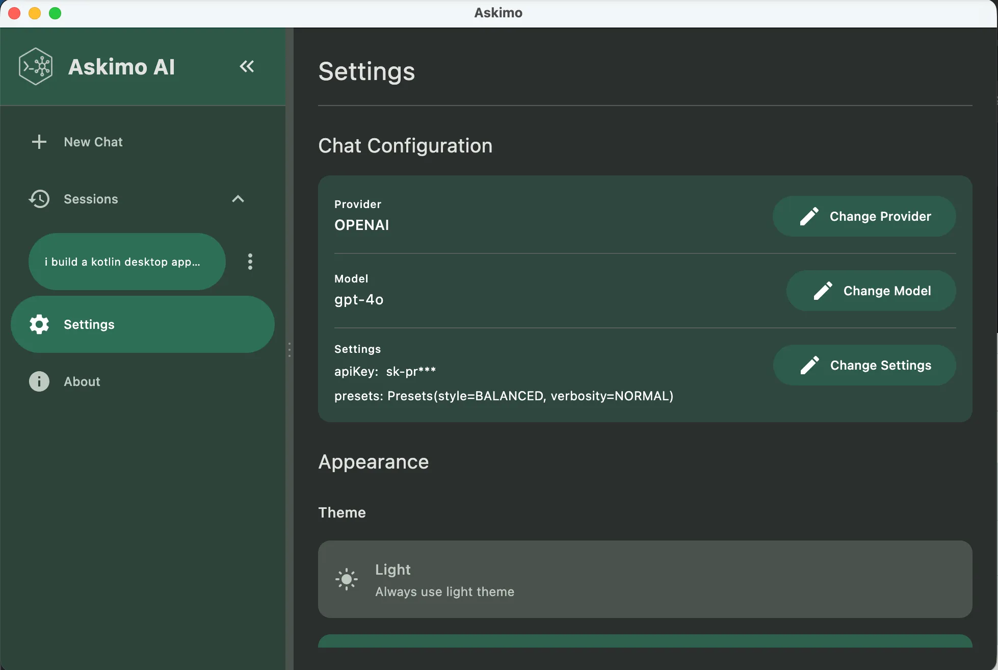 AI Provider Settings